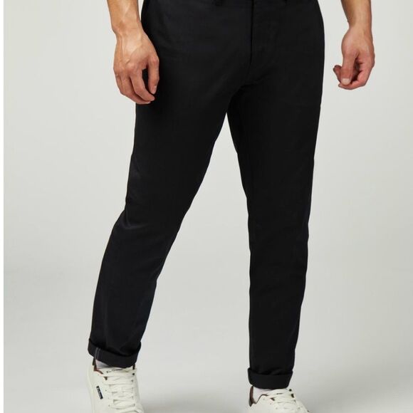 Ben Sherman Black Slim Fit Stretch Pants. 34S - Picture 1 of 11